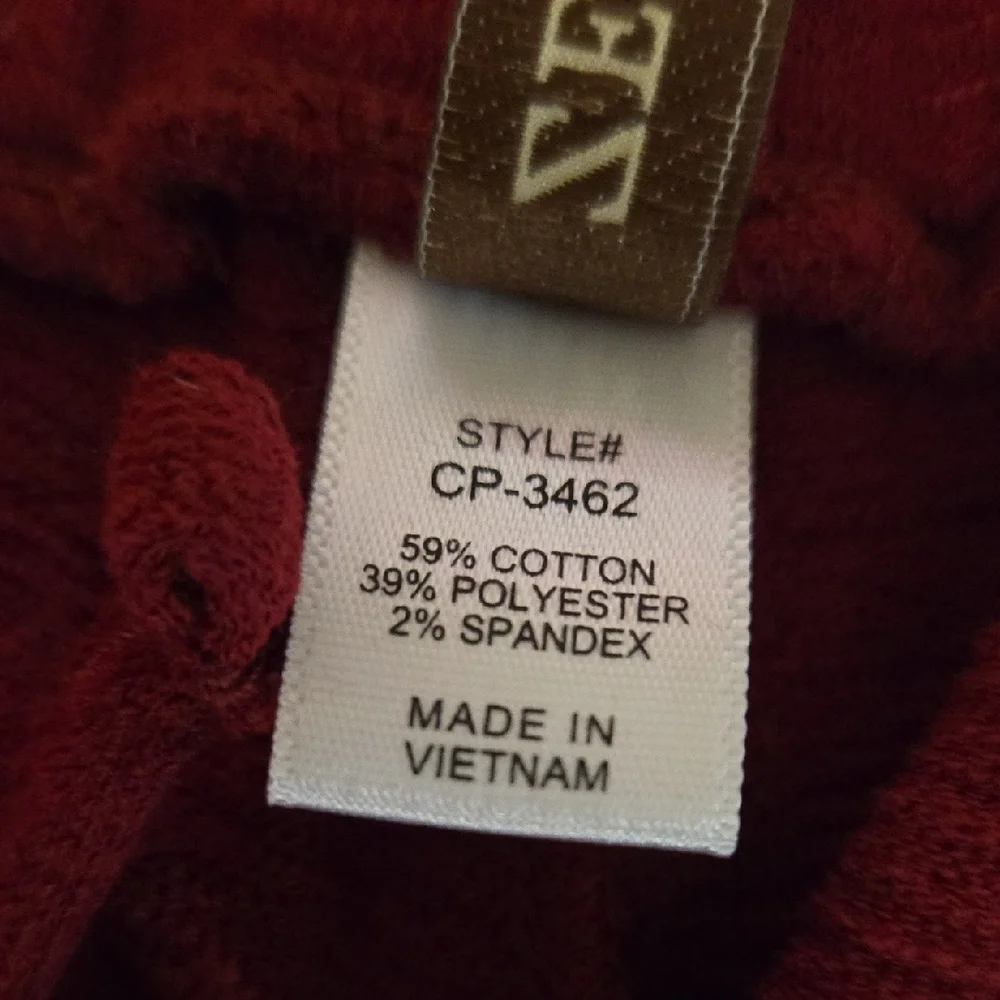 Z106 NWT Zenana Plus Slub Short Sleeve Tee and Lounge Pant Set Cabernet 1X 2X 3X - Picture 9 of 10